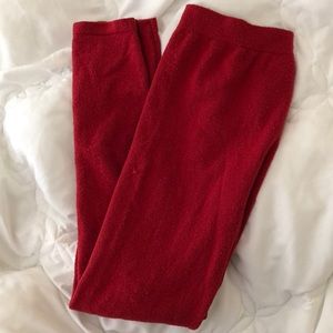 red leggings